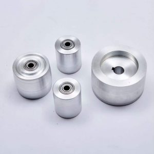 Selection of belt grinder pulleys and guides