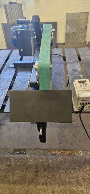2×72 Belt Grinder Laser Cut 2HP Motor including VFD and Height Adjustable Tilting Tool Rest