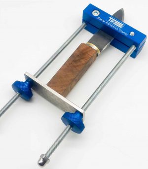 TR Maker Blade Adhesive Clamp with knife in place
