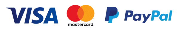 visa mastercard paypal white
